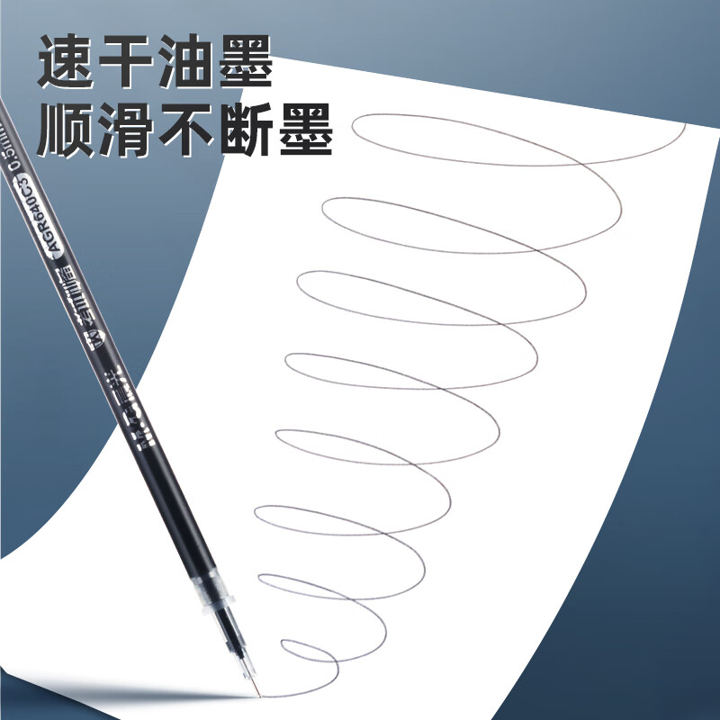 晨光(M&G)拔盖替芯考试万岁AGR640C3黑0.5高清大图