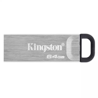 金士顿(Kingston)64GB U盘 DTKN高速金属外壳闪存优盘USB3.2 Gen 1读速200MB/s 银色