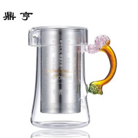 鼎亨加厚玻璃泡茶壶花茶壶三十六计不锈钢内胆过滤冲茶器茶具包邮