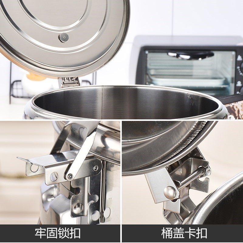 得力保温桶30L电热蒸煮桶双层不锈钢电加热保温桶商用大容量汤面桶煮粥桶