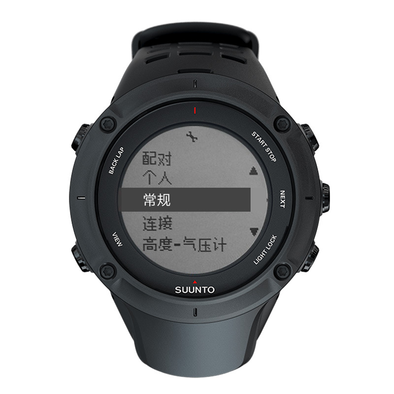 颂拓SUUNTO手表AMBIT3松拓拓野3 HR户外运动男表心率巅峰中文跑步登山多功能腕表 拓野3巅峰黑不含心率带