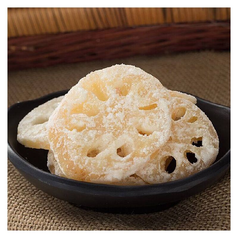 冰糖莲藕片藕干莲藕糖喜糖年货蜜饯零食小吃潮汕特产果干果脯