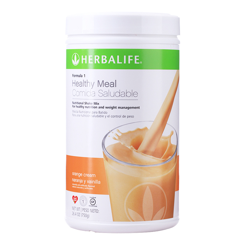 美国康宝莱(herbalife)奶昔减肥代餐粉750g/罐装 美版非港版 膳食营养补充剂饱腹减重 橘子味 预售1周后发