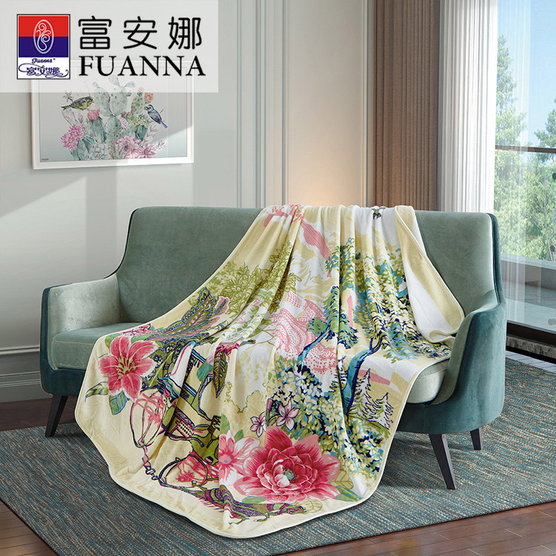 富安娜法兰绒毯-德鲁酒庄150*200cm!