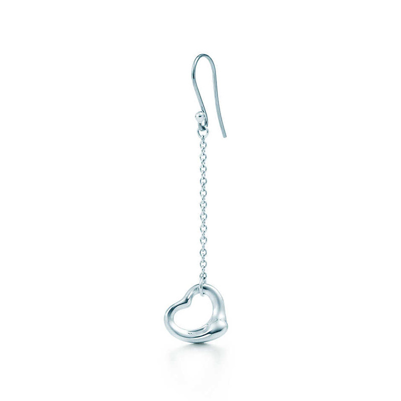 TIFFANY&CO.蒂芙尼ELSA PERETTI™系列:Open Heart垂坠耳环 925银