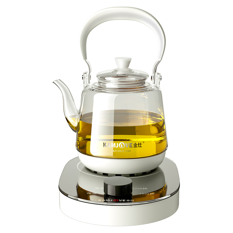 金灶 A-66 玻璃提梁壶带手把煮茶器智能电茶炉家里电水壶白色