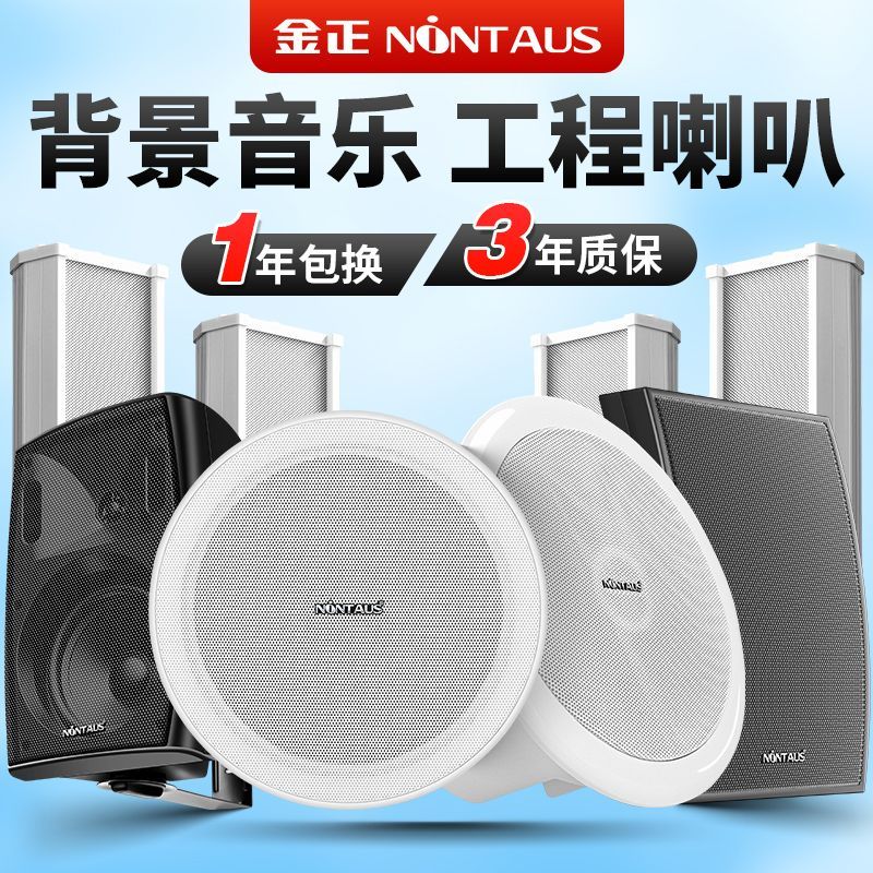 金正定压功放(350W单功放需搭配音响使用)室内外吸顶音响防水音柱挂墙壁喇叭音箱公共广播背景音乐立体声高音质可分区控制高清大图