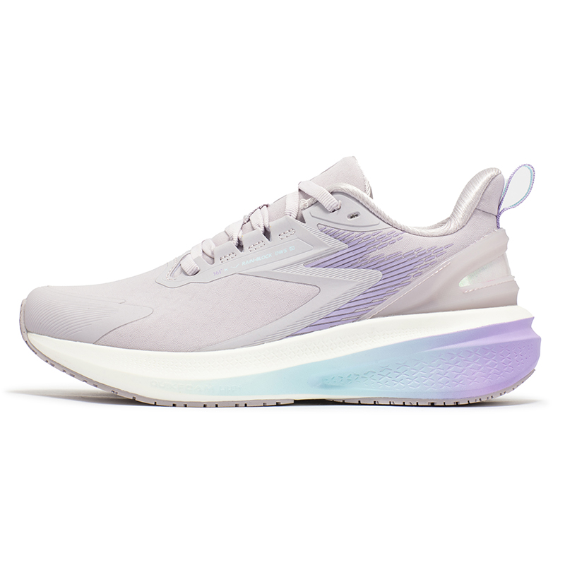 雨屏7丨361°跑步鞋女新款轻便回弹减震运动鞋专业网面跑鞋训练鞋 浅浆紫/数码薰衣草 36码