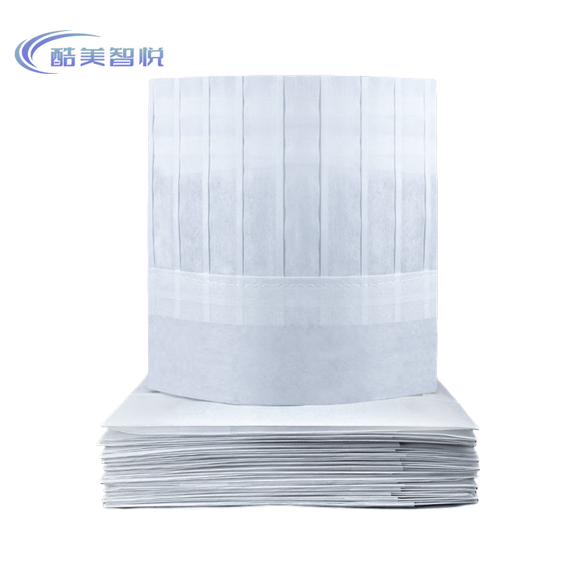 酷美智悦 无纺布厨师帽平顶高帽30*29cm20个 KM-JZ530 包高清大图