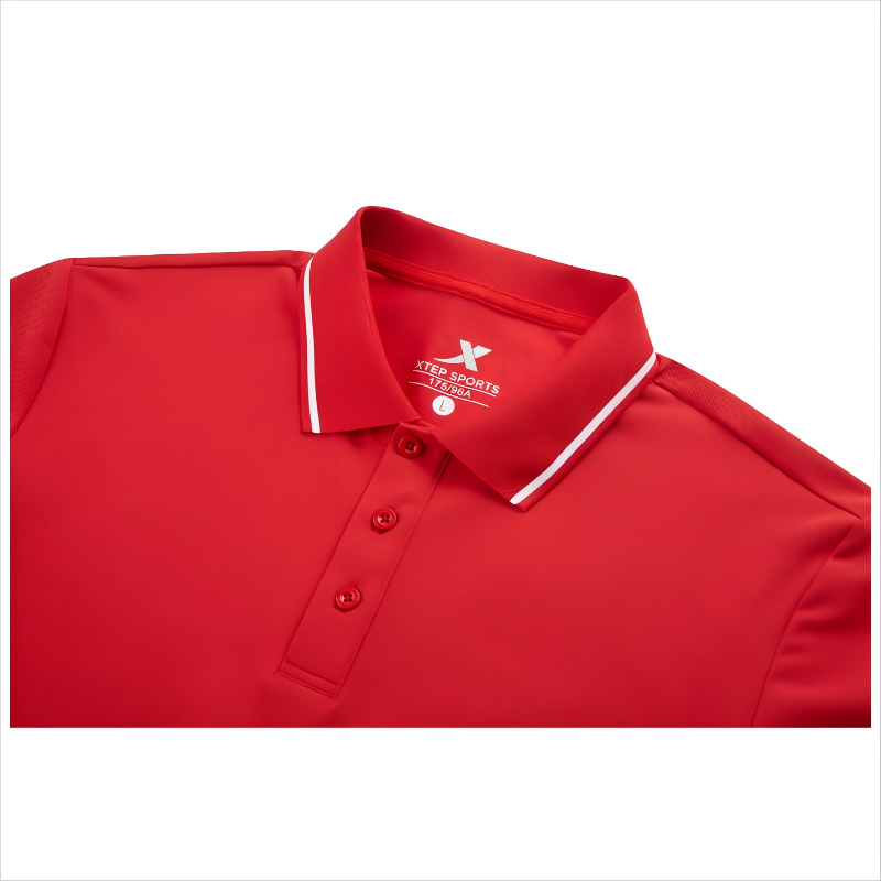 特步短袖POLO衫(中性)977229028008B高清大图