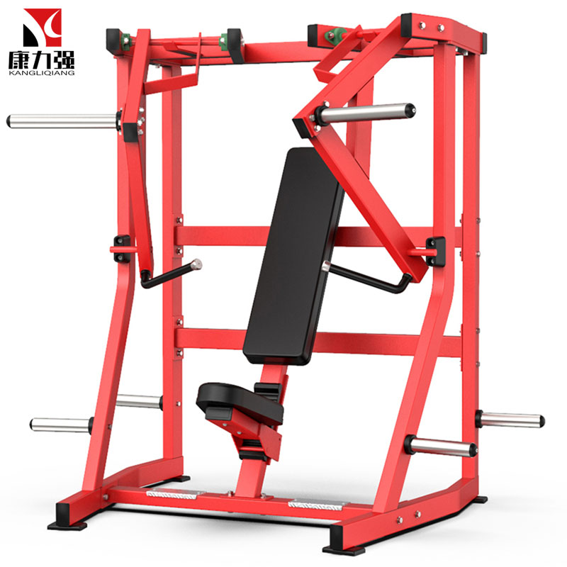 康力强KLQ906商用悍马款挂片系列健身房坐姿分动式下斜推胸器械高清大图