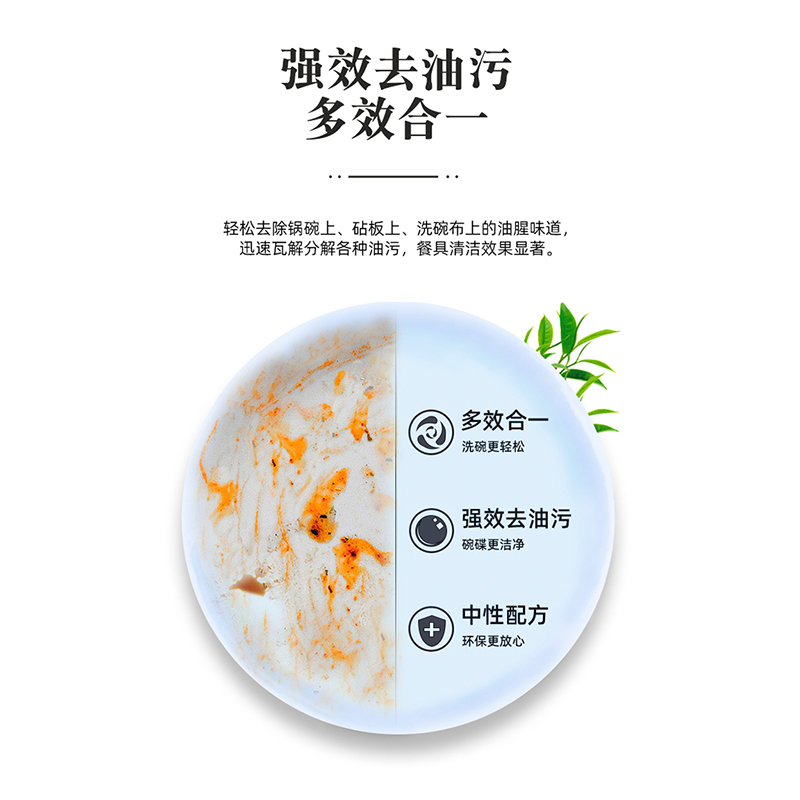 蓝漂洗洁精快速去油污清新祛味餐具锅具碗具家用清洁洗涤剂柠檬味500ml 1瓶
