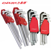 力易得(ENDURA)9件套公制加长平头内六角 内六角扳手组套 E1551