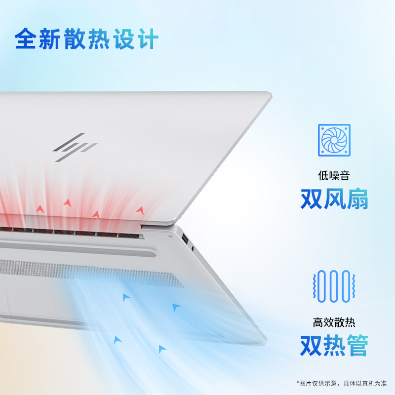 惠普(HP)星BookPro14 14-FS0047TU 笔记本电脑轻薄本14英寸商务办公学生 Core 5-220H 16G 1T 2.8K 120HZ 粉高清大图