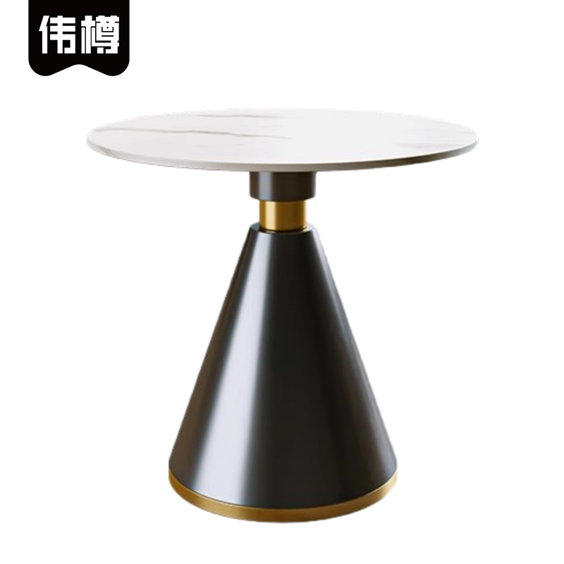 伟樽洽谈桌岩板60*60*75cm张高清大图