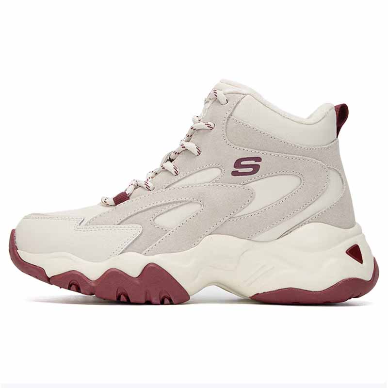 斯凯奇女款休闲熊猫鞋加绒167595/BURG-5.5双高清大图