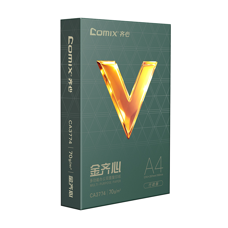 齐心 CA3774-8 金齐心行政版复印纸 A4 70g 8包装高清大图