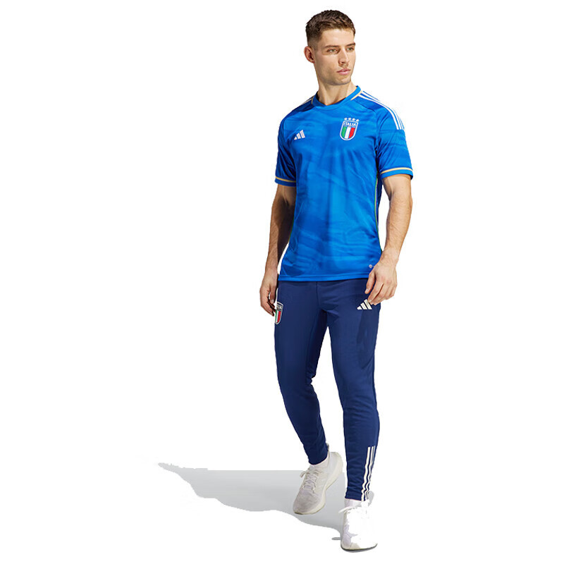 阿迪达斯 (adidas) 男子 足球系列 FIGC H JSY 运动 T恤 HS9895 蓝色