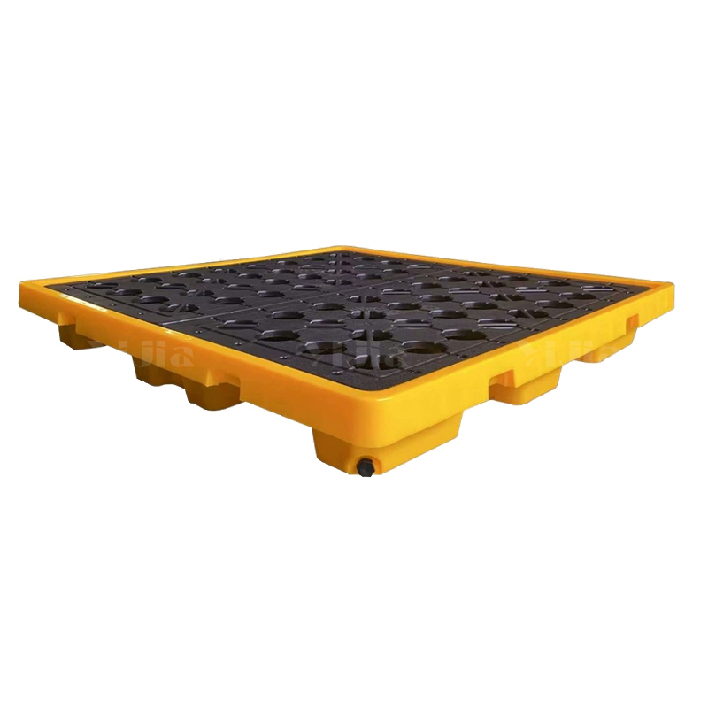 翌嘉YJ4120558防渗漏托盘危废化学品防泄漏塑料托盘 1280*1280*170高清大图
