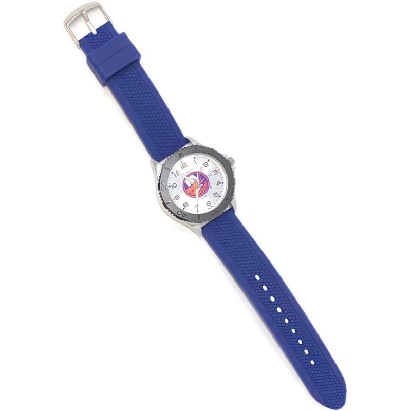 TIMEX/天美时男士运动腕表蓝带银盘石英表密歇根狼獾队高清大图