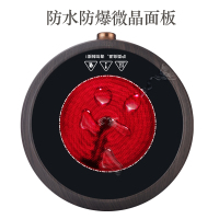 益多 电陶炉煮茶器电茶炉功夫茶泡茶炉迷你小电陶炉不挑壶单个电陶炉 黑胡桃木纹(不含茶壶)Q5
