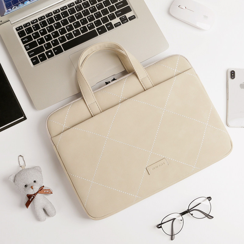 手提电脑包13.3英寸男女适用小米红米联想小新air苹果pro15戴尔华硕惠普星华为荣耀14寸笔记本包15.6英寸小清新