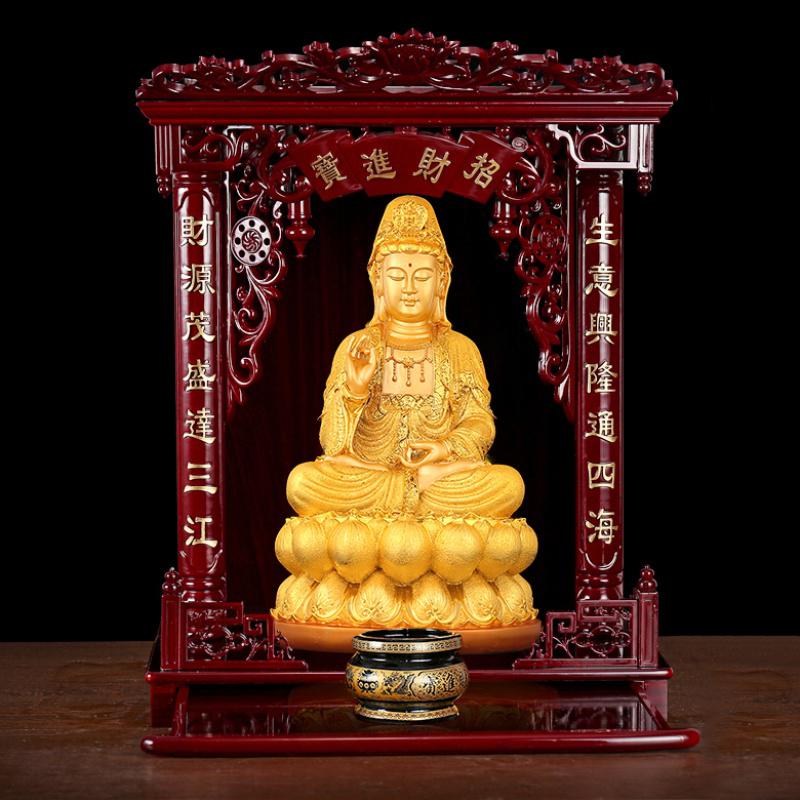 美帮汇菩萨佛像摆件海坐莲观世音家用寺庙家居供奉高清大图