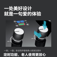 巧妙(QIAOMIAO)燃气灶天然气灶煤气灶双灶液化气灶家用定时灶具台式嵌入式9腔鸳鸯大火灶 394G-天然气自行安装