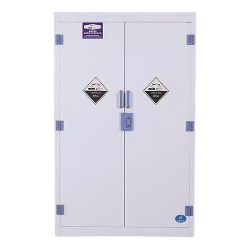 迅迈90加仑pp药品柜实验室试剂强酸碱储存柜子防腐蚀双锁器皿柜pp酸碱