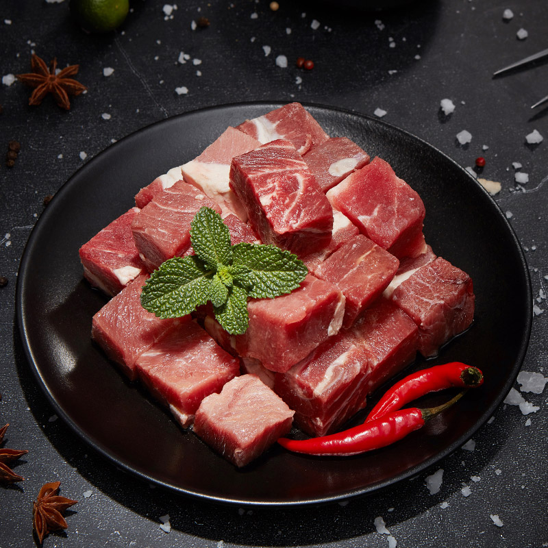 大庄园 原切牛腩块牛肉粒2000g冷冻生牛肉牛腩4斤