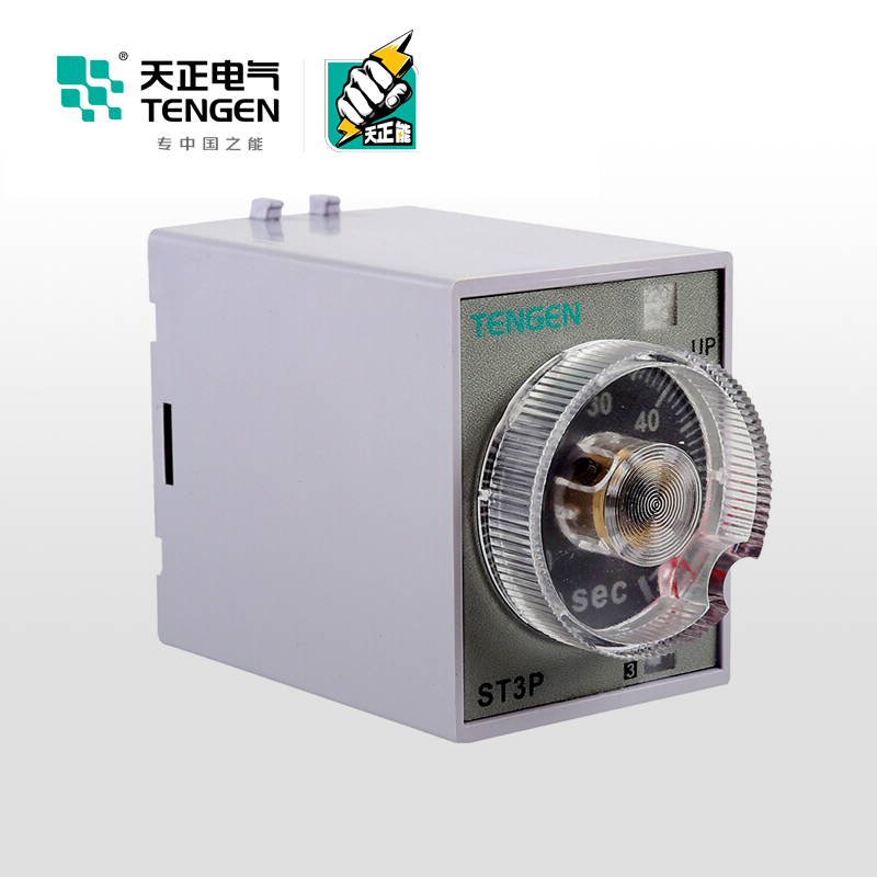 天正电气ST3P导轨安装式24VDC 5A 0.5s/5s/30s/3min 2C/O 03040160016时间继电器