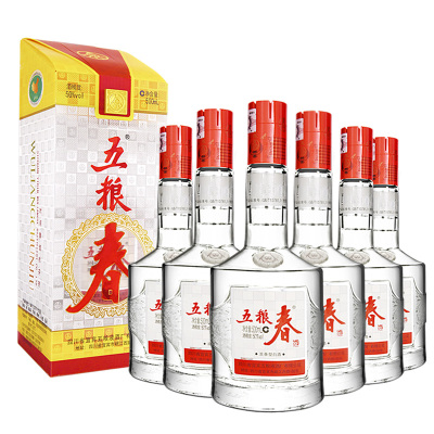 五粮液 五粮春 50度浓香型白酒 500ml*6瓶整箱装