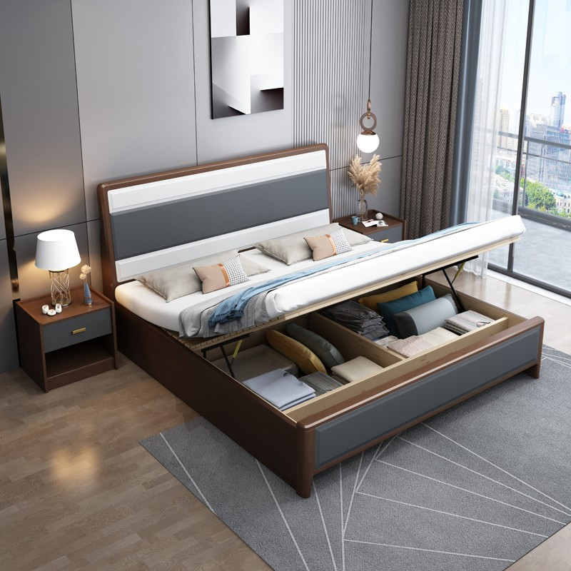 宜木雅居 实木床主卧现代简约1.8米双人床1.