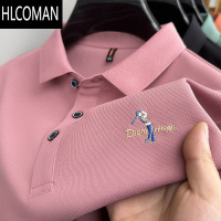 HLCOMAN男士popolo衫短袖t恤男夏装纯色半袖翻领体恤衣服