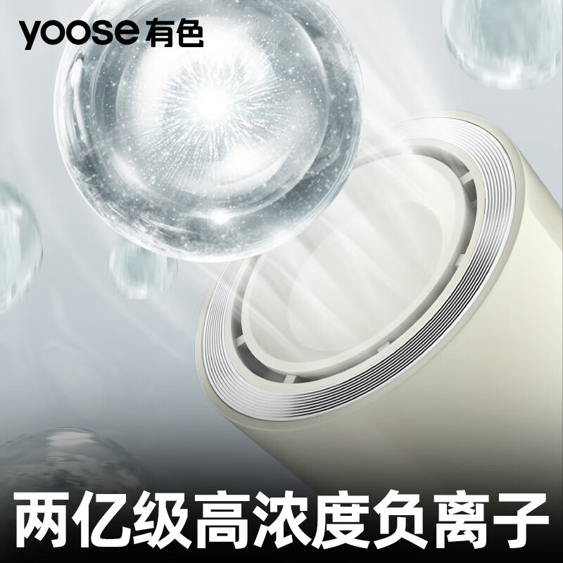 有色(yoose)高速吹风机 家用大风力速干负离子护发电吹风筒 生日礼物情人节送女友送老婆 S2 白色高清大图