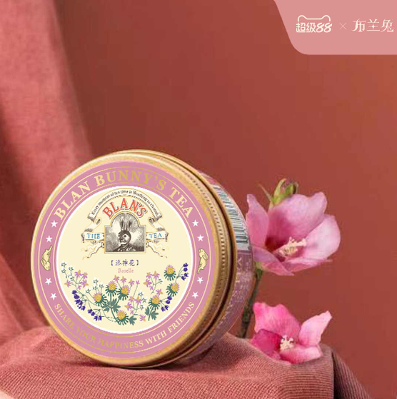 布兰兔(Blan Bunny) 洛神花ACY00010 自然花草茶圆罐茶高清大图