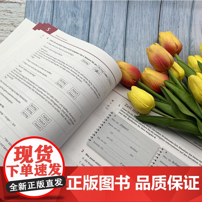 正版 你好德语A1同步测试视频版含歌德证书telc OSD考试模拟试题 Paul Rusch编 德语原版教材 外语教学高清大图