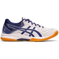 亚瑟士(ASICS)GELROCKET9女士室内球场鞋缓震稳定专业网球鞋 White/Dive_Blue 38