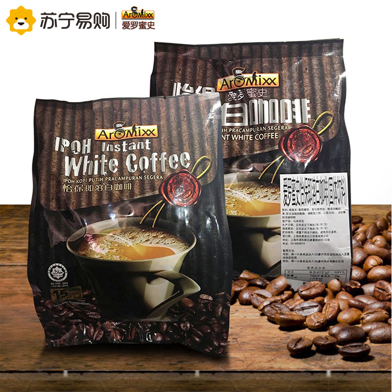 马来西亚进口 爱罗密史即溶白咖啡 600g/包(15条*40克)
