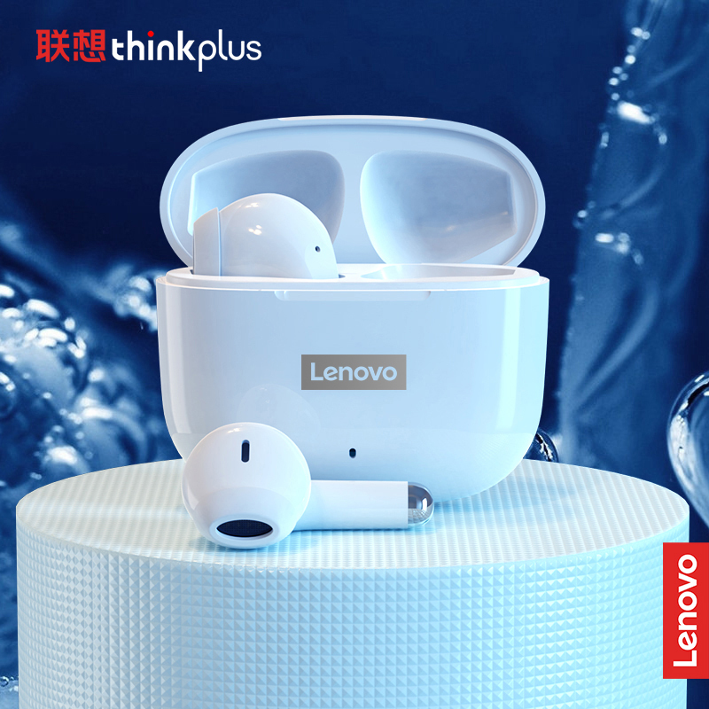 联想/Lenovo蓝牙耳机 LP40升级版紫色TWS真无线游戏影音乐耳塞半入耳式 适用于苹果安卓华为小米手机高清大图