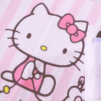hello Kitty毛巾擦手巾 挂式可爱双面纯棉纱布不掉毛洗澡毛巾家用两条装