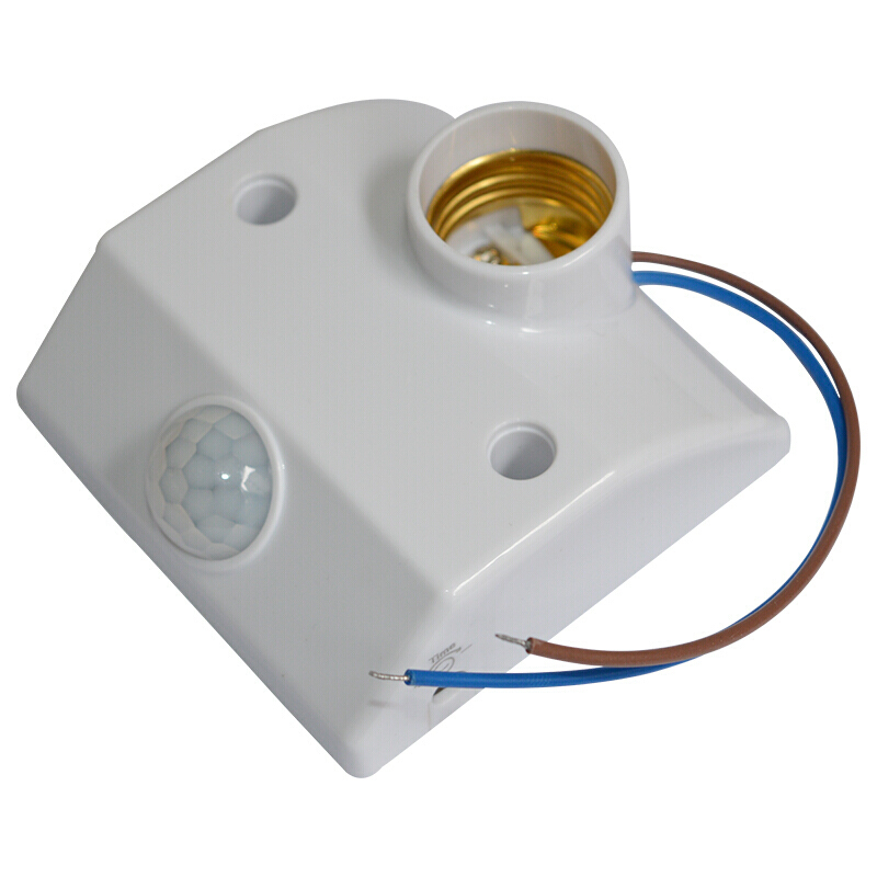 镀堡声光控灯头人体红外感应灯e27灯