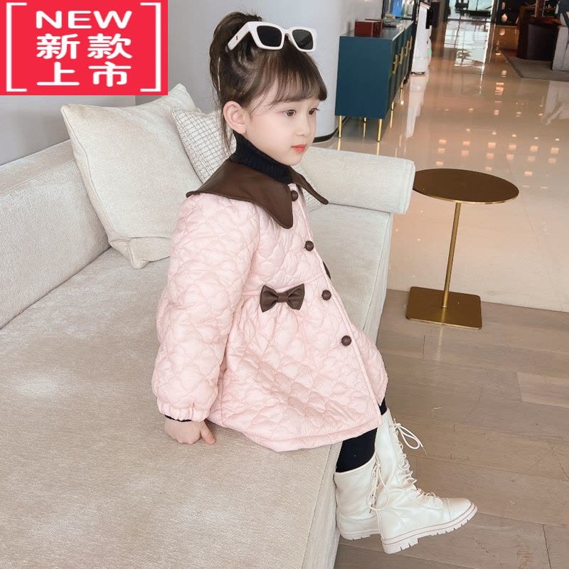 可莉允女童外套秋冬装2022新款韩系小女孩加厚加绒棉服女宝宝时髦棉袄潮图片