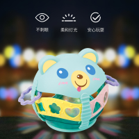 五星贝乐星环保大号手抓球宝宝安抚卡通摇铃新生婴儿玩具1-3-6月
