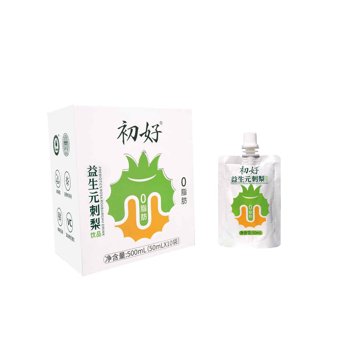 初好 益生元刺梨汁50ml*10袋高清大图