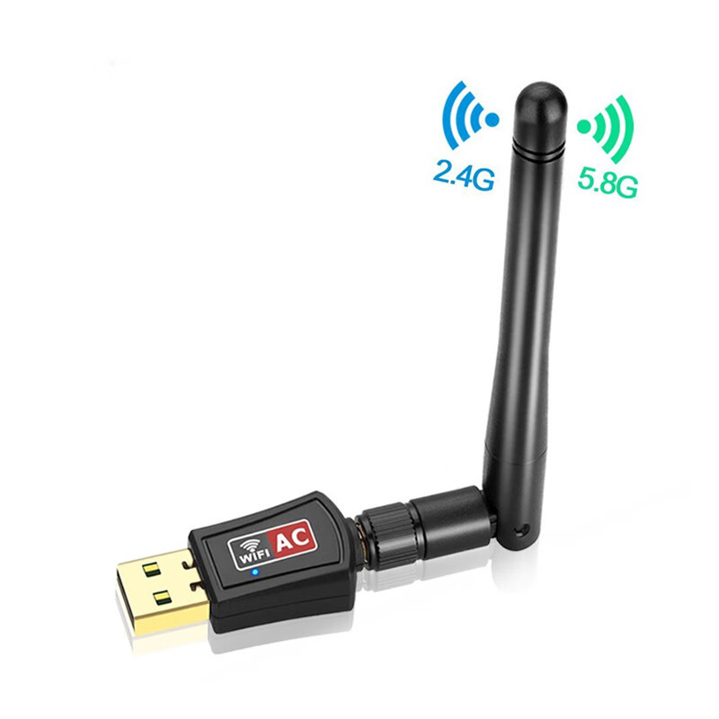 szllwl600mb双频无线USB网卡2.4G/5GUSB2.0win&mac台式机笔记本wifi接收器免驱无线网卡
