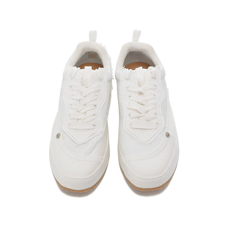 罗意威loewe男士织物deconstructed系带厚底休闲运动鞋小白鞋m816282x