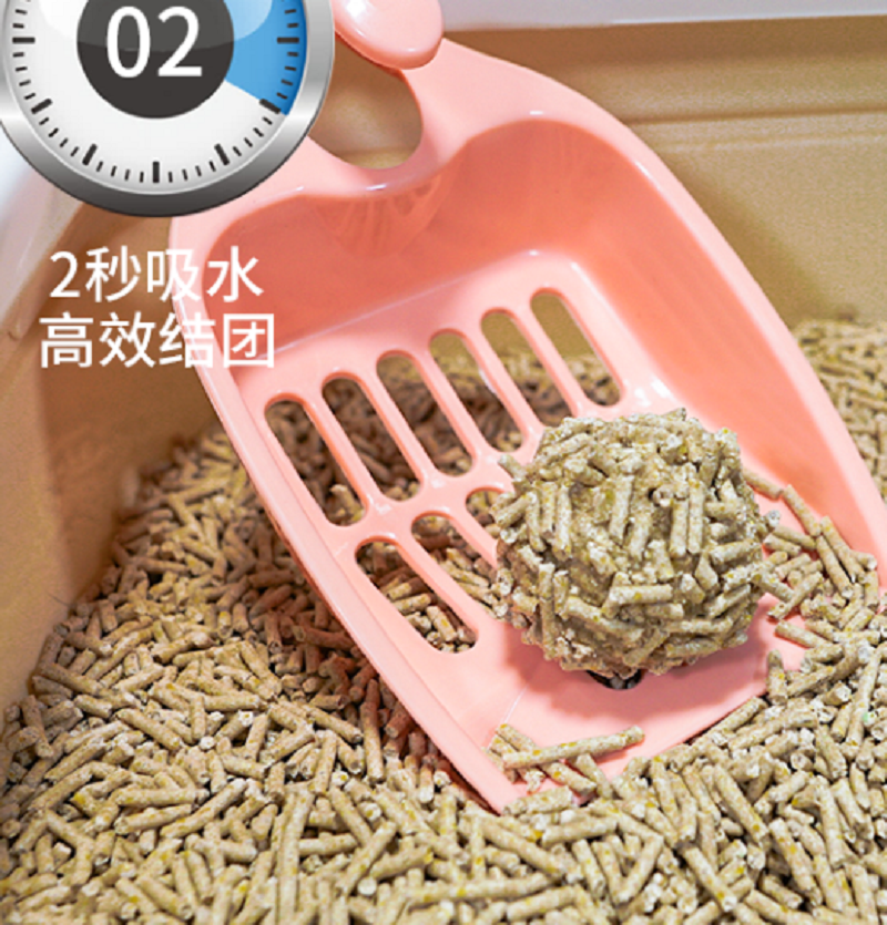 植物纤维豆腐猫砂猫沙无尘易结团豆腐渣2mm颗粒冲厕活性炭6L高清大图