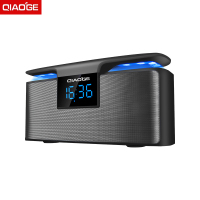 乔歌（QIAOGE)M10无线蓝牙音箱超重低音炮手机户外家用车载收音机便携式闹钟音响蓝牙4.2白色色