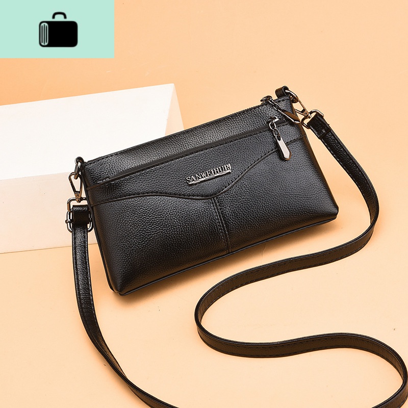 休闲女包新款2020春夏斜挎小包软皮中年妇女妈妈包手机零钱包婆婆NEW LAKE高清大图